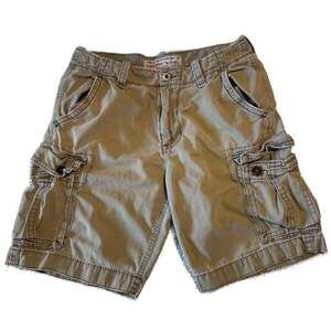 American Eagle Outfitters Mens Size 34 Khaki Classic Length Cargo Shorts